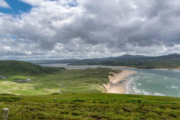 This is a picture of Five Finger Strand beach in Donegal Ireland