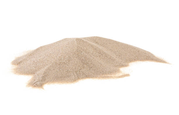 istock Pile of desert sand isolated on a white background 1167425400