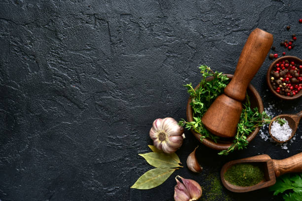 istock Culinary background with assortment of spices 1167429197