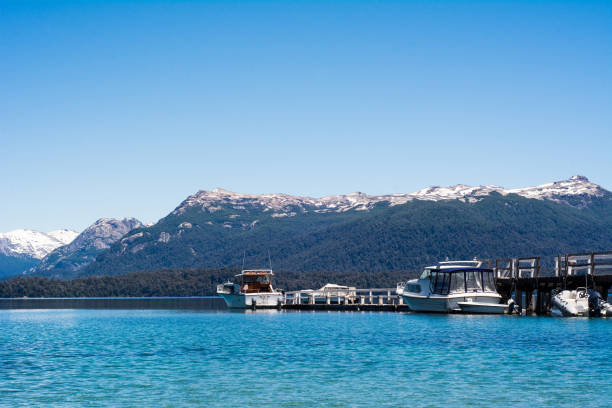 Mountains and Lake, summer landscape. Mountains and Lake, summer landscape in San Martin de los andes, Argentina. lácar lake photos stock pictures, royalty-free photos & images