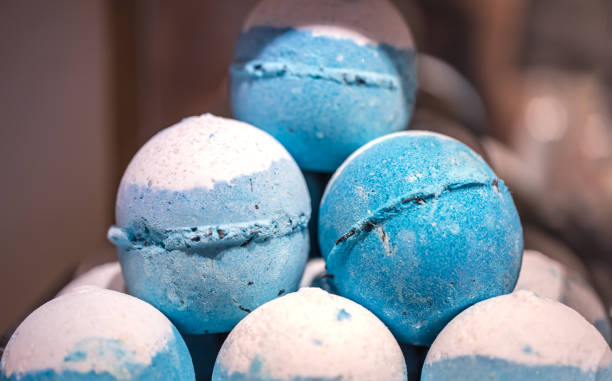 istock Shop of natural cosmetics, salt bombs for a bath 1167432825