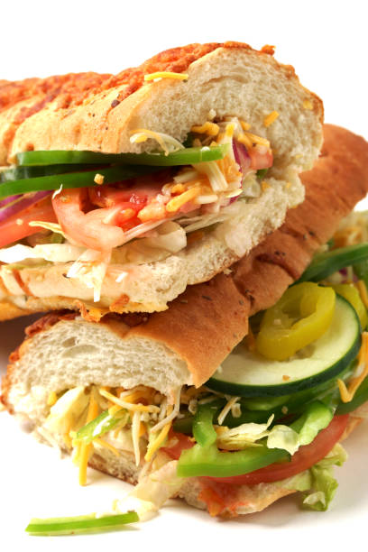 istock Submarine Sandwich Isolated on White 1167435074
