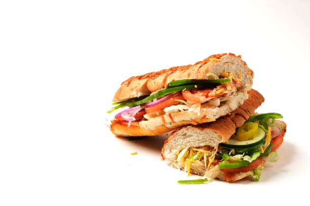 istock Submarine Sandwich Isolated on White 1167435075
