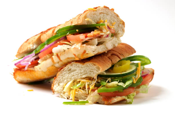 istock Submarine Sandwich Isolated on White 1167435651