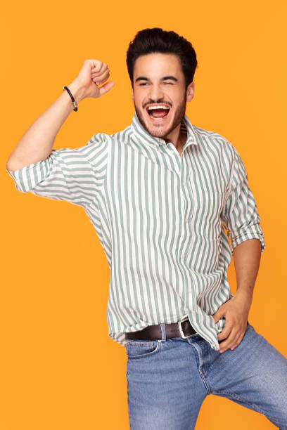 istock Happy handsome man smiling to the camera. 1167437810