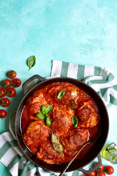 istock Spicy chiken legacies in a tomato sauce 1167437899