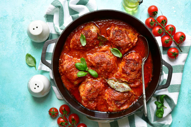 istock Spicy chiken legacies in a tomato sauce 1167437960