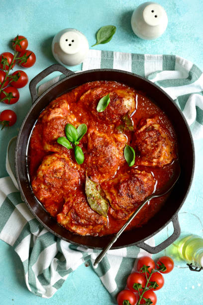 istock Spicy chiken legacies in a tomato sauce 1167437976