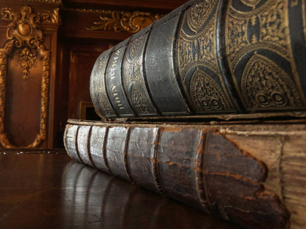 istock Antique bible on top of table 1167440650