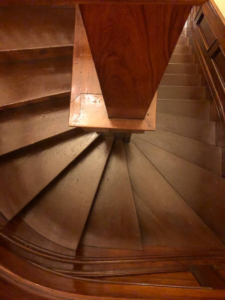 istock Wooden staircase seen from above 1167440687