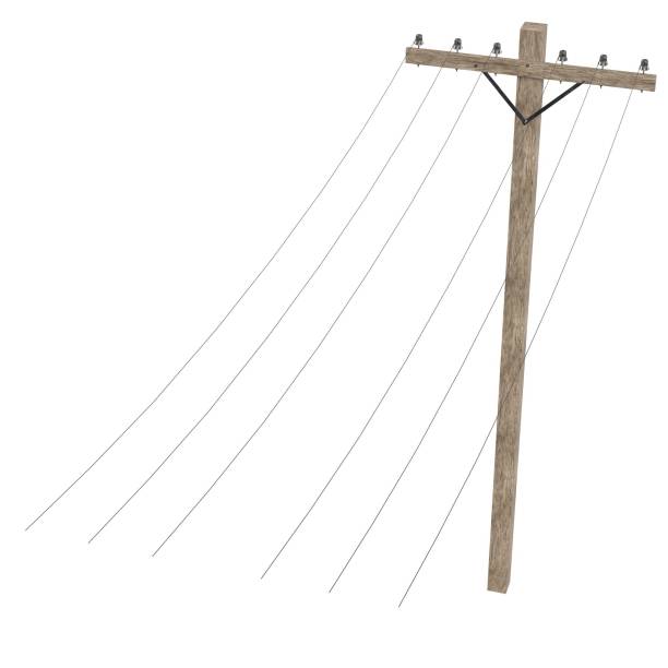 istock Wooden telephone pole 1167450261