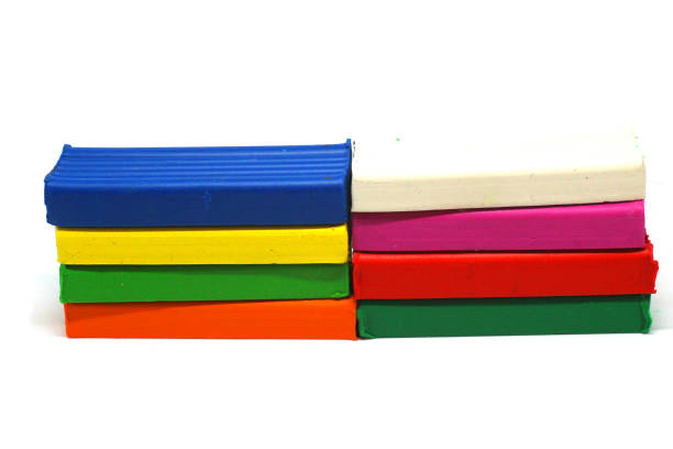 istock Colorful plasticine sticks isolated on white background 1167451502