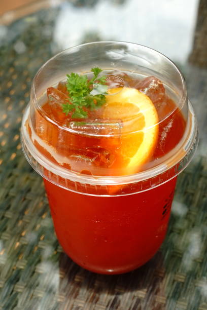 Cup of fruit tea