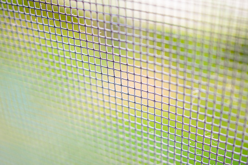 mosquito net wire screen close up on house window protection against insect