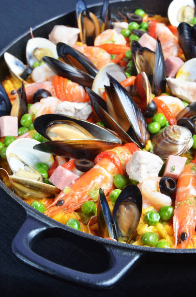 istock Traditional Spanish paella with seafood 1167459908