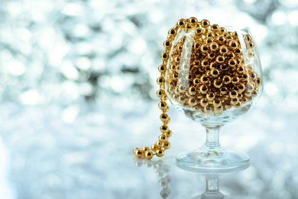 istock New Year ball on a silver abstract background 1167460355