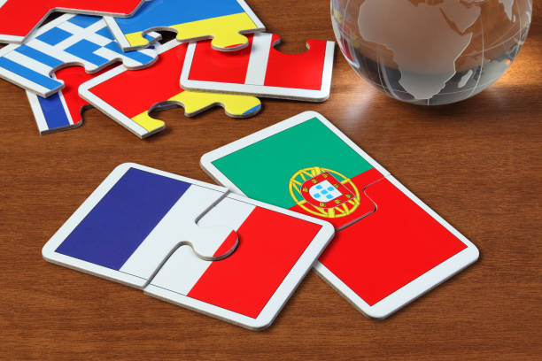 istock French and Portuguese Flags in puzzle 1167467473