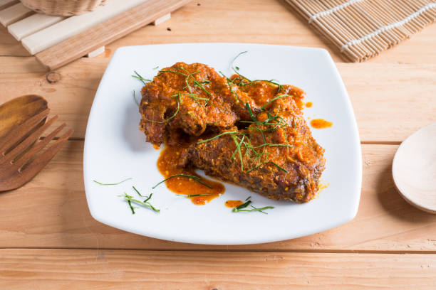 istock Spicy Herb with Fried Fish, Thai Cuisine 1167467751