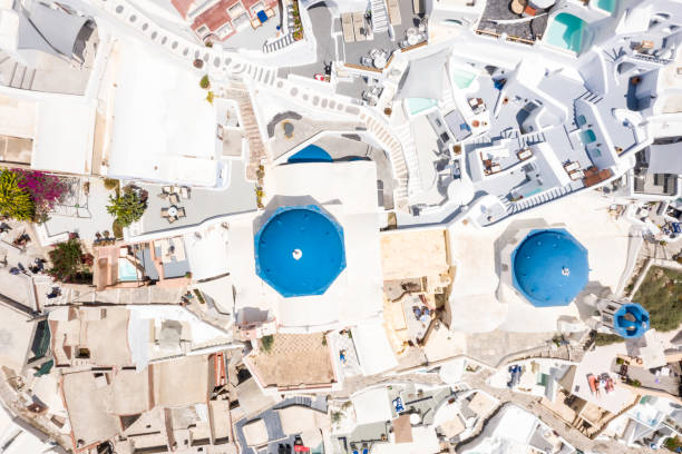 istock Top view of Oia, Santorini, Greece 1167468935