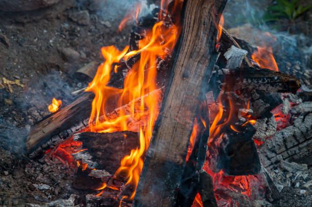 istock A close up of a campfire fully burning logs 1167471452