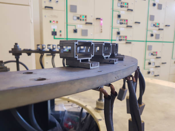 istock Close up, collector ring brushes ,Carbon brush of Power generation machine 1167475563