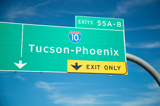 Tucson - Phoenix Road Sign