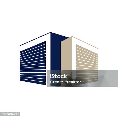 istock Secured public Self Storage Logo Design vector illustration 1167484227