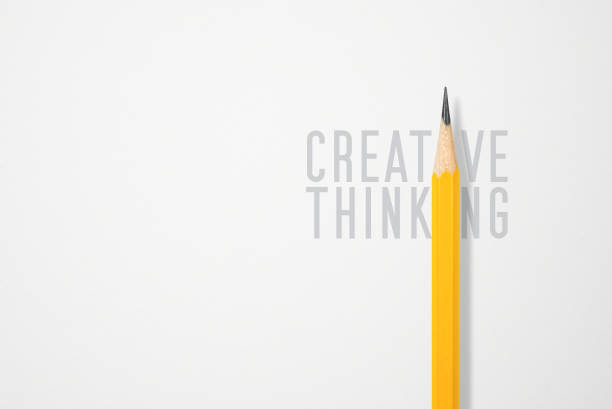 istock Yellow pencil photo with creative thinking words. 1167486578