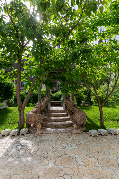 istock Green trees in garden 1167488040