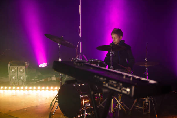 istock Playing drums at the concert 1167488622