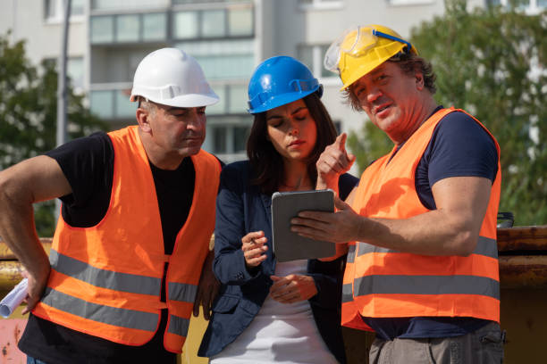 istock Men and woman civil engineers at work 1167497214