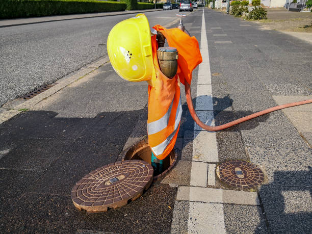 istock Hydrant secured with safety vest and safety helmet 1167498203