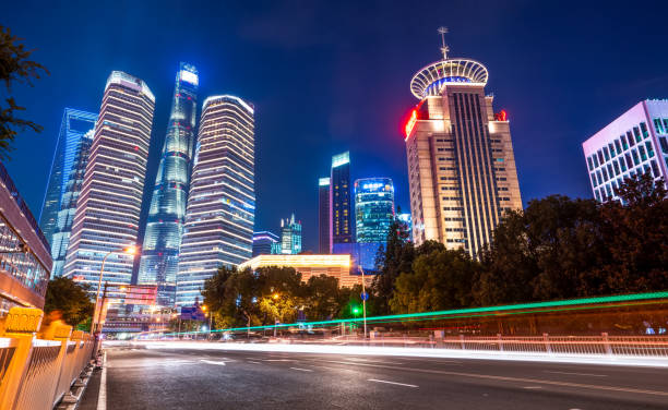 istock Urban Nightscape and Architectural Landscape in Shanghai 1167500035