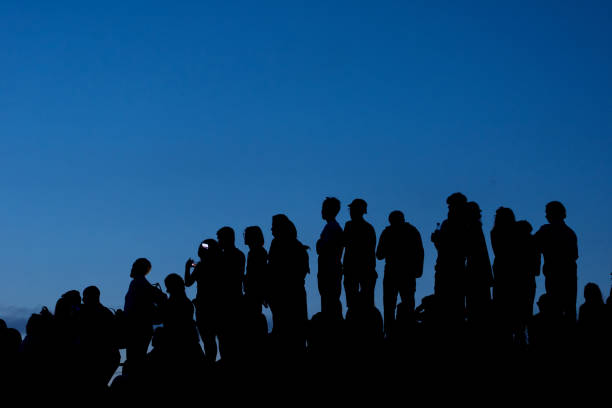 istock Silhouette of concert crowd 1167503247
