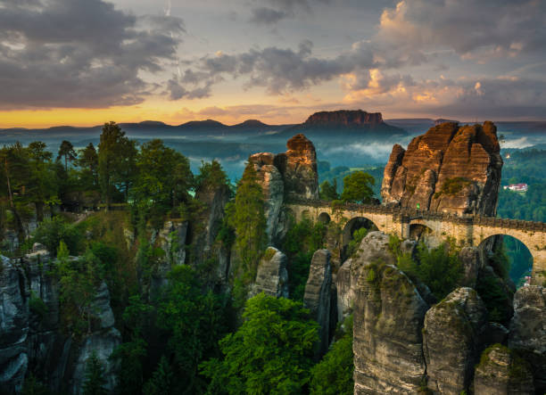 istock The Bastei bridge, Switzerland Saxon National Park, Germany 1167504046