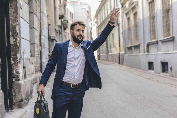 istock Businessman waiting uber 1167504427