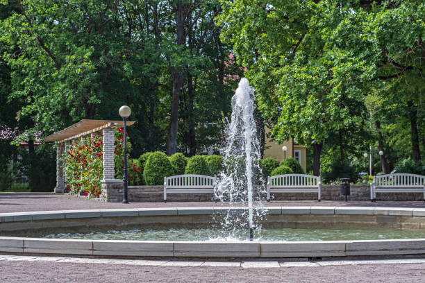 istock Fountain in the city park. 1167504526