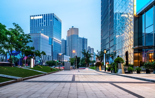 Modern Architectural Office Building in Shanghai