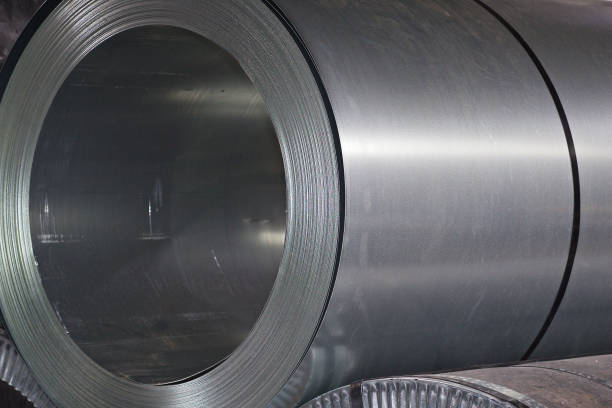 istock Rolls of cold-rolled galvanized steel in stock 1167511442