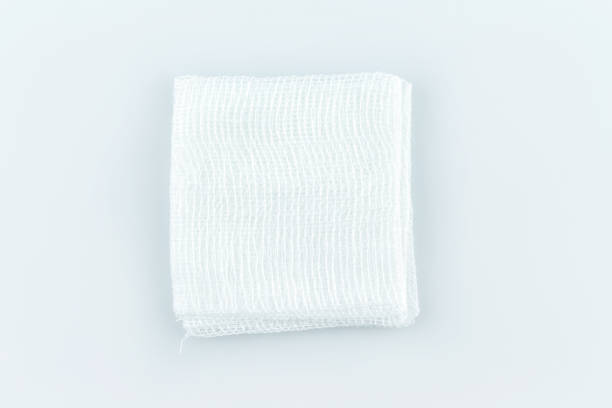 gauze pads on white background. gauze pads on white background. gauze stock pictures, royalty-free photos & images