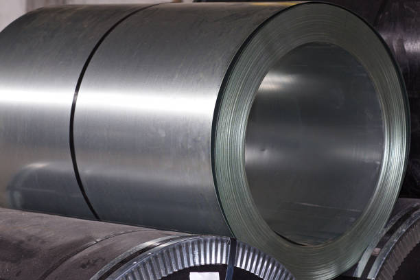 istock Rolls of cold-rolled galvanized steel in stock 1167511590