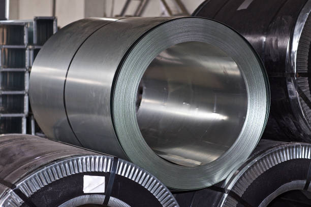 istock Rolls of cold-rolled galvanized steel in stock 1167511597