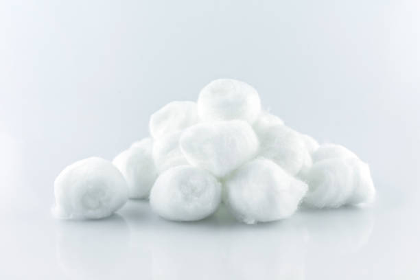 istock cotton ball white soft clean beauty health medicine on white background. 1167511607