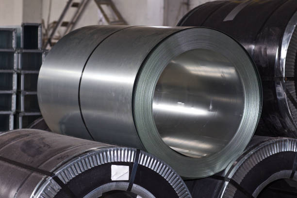 istock Rolls of cold-rolled galvanized steel in stock 1167511816