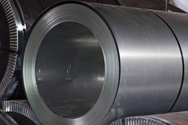 istock Rolls of cold-rolled galvanized steel in stock 1167511847