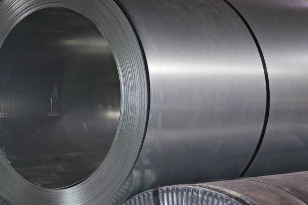 istock Rolls of cold-rolled galvanized steel in stock 1167513585
