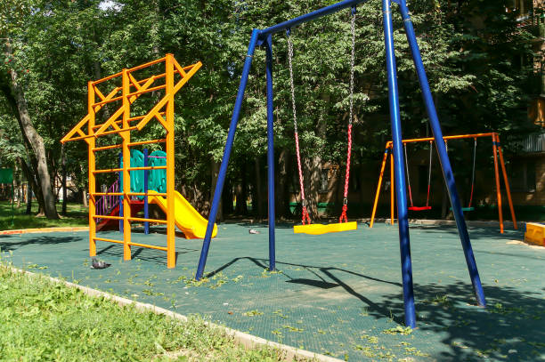 istock Playground on a sunny summer day, Moscow, Russia 1167522956