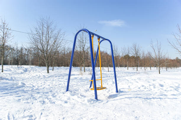 istock Playground snowy winters, Moscow, Russia 1167522999
