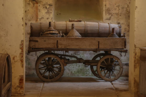 istock Old wine cart in Milan, Italy. 1167525381