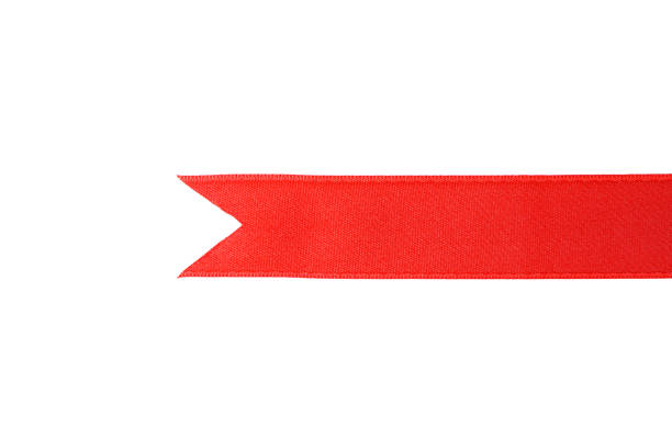 istock Red ribbon isolated on white background. Gift concept 1167527316